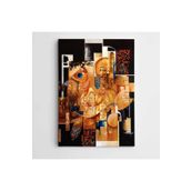 Dekolata Altın Balık Modern Sanat 85x120 cm Kanvas Tablo