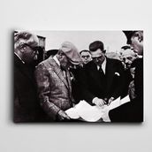 Dekolata Atatürk Ergani Bakır Madeninde 140x200 cm Kanvas Tablo