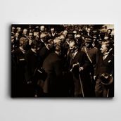 Dekolata Atatürk İzmir'de 1928 30x40 cm Kanvas Tablo
