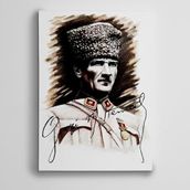 Dekolata Gazi Mustafa Kemal Atatürk 50x70 cm Kanvas Tablo