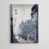 Dekolata Sokak Lambaları 30x40 cm Kanvas Tablo