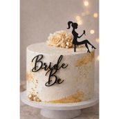 Dekor Bride To Be Pasta Süsü – Ön Yüz Yazı & Üst Figür Seti