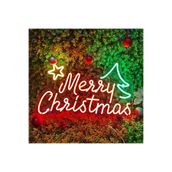 dekoraven Merry Christmas Yılbaşı Süsü Noel Neon Tabela Neon Yazı Dekoratif Aydınlatma noel2