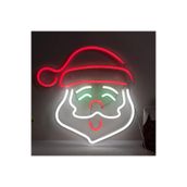 dekoraven Yılbaşı Süsü Noel Baba Neon Tabela Neon Yazı Dekoratif Aydınlatma 50x110 cm, noel1