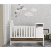 Dekorister Lora Baby Beyaz Ceviz Büyüyen Beşik