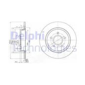 Delphi BG3897C Arka Dız Fren Diski