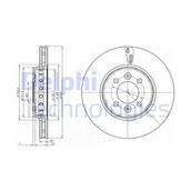 Delphi BG4536C Ön Cıftlı Fren Diski