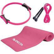 Delta 10 Pilates Minderi 38 Pilates Çemberi Atlama İpi Seti