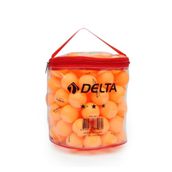 Delta 100'lü Çantalı 100 adet Turuncu Masa Tenisi Topu (Pinpon Topu) Turuncu