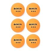 Delta 6 Adet Turuncu CPT 294 Masa Tenisi Topu 40 mm Çapında Turnuva Onaylı Pinpon Topu