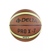 Delta 7 Numara Pro X Deluxe Kauçuk 7 Numara Basketbol Topu Kahverengi