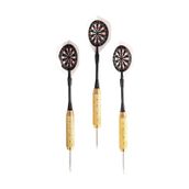 Delta Dart Oku 3'lü Set Çelik Uç + Pirinç Gövde+Renkli Kanat 22 G