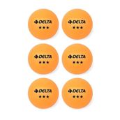 Delta EPT 583 3 Yıldız Turuncu 6 Adet Masa Tenisi (Pinpon) Topu