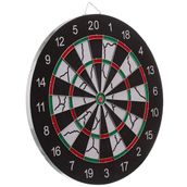 Delta Flocked Dart Seti 45 cm Büyük Boy + 6 Dart Oku Hedef Tahtası