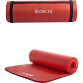 Delta Konfor Zemin 15 mm Taşıma Askılı Pilates Minderi Yoga Matı - Kırmızı