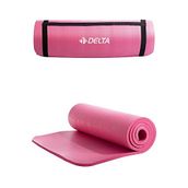 Delta Konfor Zemin 15 MM Taşıma Askılı Pilates Minderi Yoga Matı, Lila, 15 MM (Pembe)