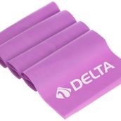 Delta Pilates Bandı Egzersiz Direnç Lastiği,Mor,150 x 15 Cm,Orta