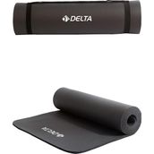 Delta Siyah Konfor Zemin 10 mm (Yoga Matı) Taşıma Askılı Pilates Minderi