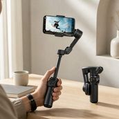 Deluxse Smart X2 3 Eksen Akıllı Telefon Gimbal Stabilizer (Ios & Android) - Siyah