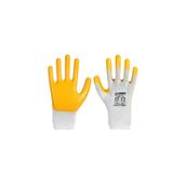 Demir Safety D007 Sarı-Beyaz Nitril Eldiven
