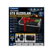 DEMMON 50 LT Tek Kapak Oto Buzdolabı -20°C Derin Dondurucu 12V,24V,220V Uyumlu 🎁 220V AC Adaptör Hediyeli