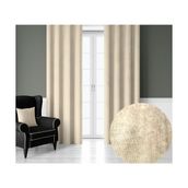 Demor Home Kadife Dokulu Ekstrafor Büzgülü Ay Taşı Beji Tek Kanat 100x260 cm Fon Perde