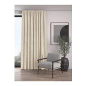 Demor Home Kadife Dokulu Ekstrafor Büzgülü Ay Taşı Beji Tek Kanat 250x260 cm Fon Perde