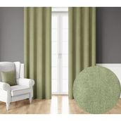 Demor Home Kadife Dokulu Ekstrafor Büzgülü Çağla Yeşili Tek Kanat 200x260 cm Fon Perde