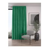 Demor Home Kadife Dokulu Ekstrafor Büzgülü Çam Yeşili Tek Kanat 100x270 cm Fon Perde