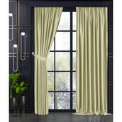 Demor Home Kum Beji Yarı Mat Blackout Ekstrafor Büzgülü Tek Kanat 250x270 cm Fon Perde