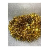 Deniz Party Store Yılbaşı Garland Sim Ağaç Süs Kalın Kesim 8 Cm 2 Metre 1 Adet Gold