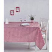 Denizli Concept Pöti Kareli Kırmızı 170X170 cm Masa Örtüsü