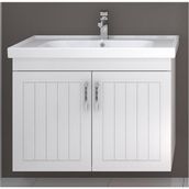 Denko Lotus 80 cm Beyaz Banyo Dolabı