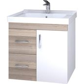 Denko Petra 65 cm Mdf Banyo Dolabı Alt Modül ve Seramik Lavabo