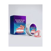 Dental White Silikon Protez Diş Yapma Malzemesi-Gerçek Diş Eti Görüntüsü Diş Protez Seti