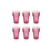 Depa 400 ml 6 Adet Akrilik Mürdüm Uzun Su Bardağı