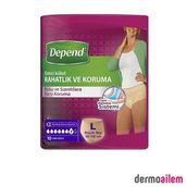 Depend 10'lu Large Emici Kadın Külot