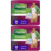 Depend Emici Külot Büyük Boy L 2x30 Adet Kadın Hasta Bezi