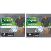 Depend Erkek L 48-58 Beden 2x8 Adet Emici Külot