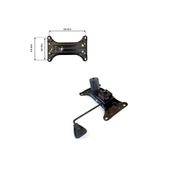 Depolife 15 X 25 CM Siyah Tek Kol Metal Şase Tilt Mekanizma Ofis Çalışma Koltuğu Yedek Parça