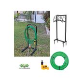 Depolife Hortum Toplama Aparatı Bahçe Su Hortumu Dolama Makarası Standlı Metal Hortum Dolama