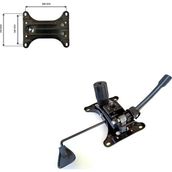 Depolife Ofis Büro Çalışma Koltuğu Için Çift Kol Metal Şase Mekanizma (15X20CM) Yedek Parça - Antrasit