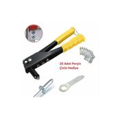 Depolife Pop Perçin Makinası Metal Perçin Tabanca Aleti Perçin Civili 4 Başlıklı Mekanik Hobi Professional