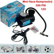 Depposite Oto Lastik Şişirme Kompresörü 250 Psi Hava Pompası 12 Volt