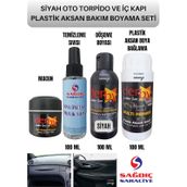 Derby Oto Full Macunlu Torpido ve İç Kapı Plastik Aksan Bakım Boya Siyah