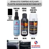 Derby Oto Torpido ve İç Kapı Plastik Aksan Bakım Boyama Seti Siyah