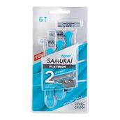 Derby Samurai Platınum 2 Bıçaklı 6'lı Tıraş Bıçağı