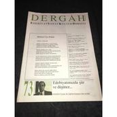 Dergah Dergisi Mart 1996 Sayı 73 Edebiyatımızda Şiir Ve Düşünce-Abdullah Uçman (Sahafiye Kitap)