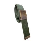 Deribond Palaska Tarzı Spor Erkek Kemer Kot Ve Kanvas Için Genişlik 4 cm, Haki Antik toka, 110 CM