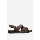 Dericlub 1241 Kahverengi Erkek Çapraz Bantlı Sandalet